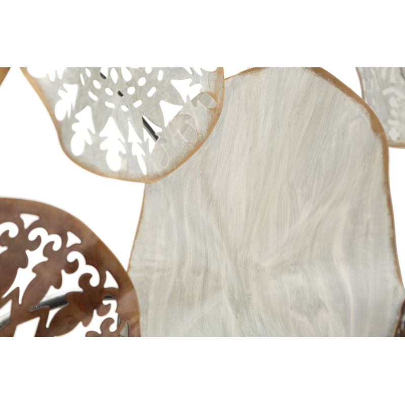 Decoración de pared Triby – 125x68 cm – Panel grande y elegante en hierro tallado