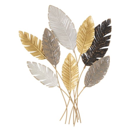 Decoración de pared con palmeras – 73x93 cm – Follaje exótico glamuroso y relieve elegante