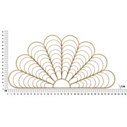 Panel de pared Panamá – 160x80 cm – Metal de estilo bohemio chic con un toque tropical y artesanal