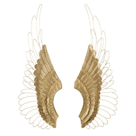 Juego de 2 paneles de pared Ali Plus – 37x105 cm – Oro glamuroso y metal refinado