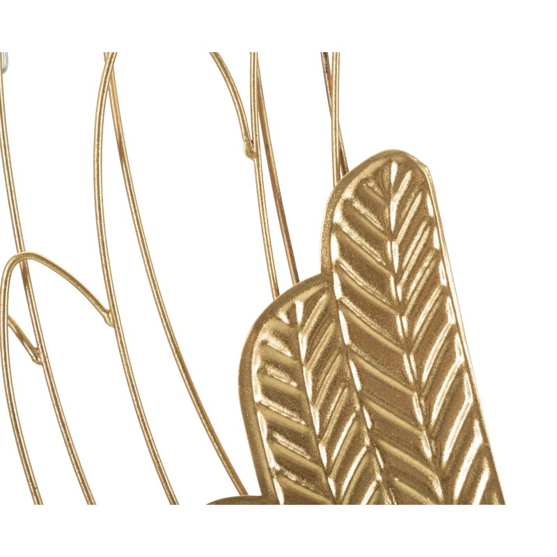 Juego de 2 paneles de pared Ali Plus – 37x105 cm – Oro glamuroso y metal refinado