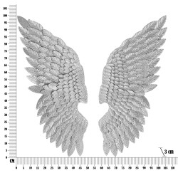 Juego de 2 paneles de pared plateados Ali Beauty – 37 x 100 cm – Elegante y glamuroso acabado metálico plateado