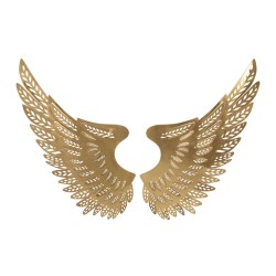 Juego de 2 paneles de pared Ali Light – 90x43 cm – Elegante y contemporáneo metal Glam