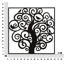 Tres paneles de pared de hierro – 70x70 cm – Composición geométrica minimalista y glamurosa