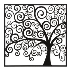 Panel de pared Three Plus Iron – 100x100 cm – Arte mural artístico glamuroso de gran formato