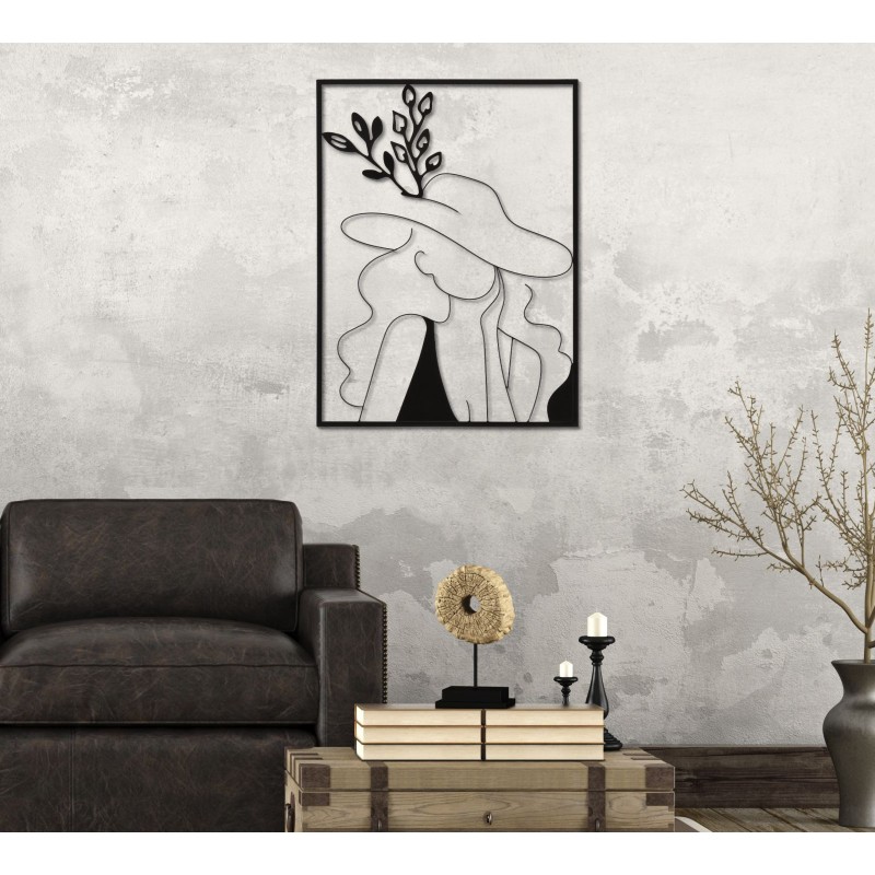 Elegante panel de pared de hierro – Modelo A – 60x80 cm – Decoración glamurosa, refinada y con estilo