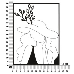 Elegante panel de pared de hierro – Modelo A – 60x80 cm – Decoración glamurosa, refinada y con estilo