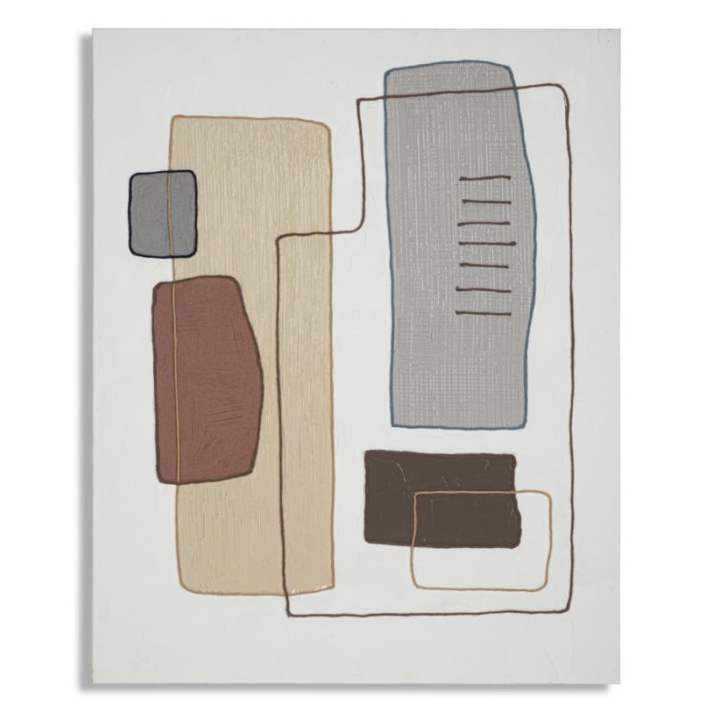 Cuadro mural hecho a mano – Modelo B – 80x100 cm – Auténtica obra de arte bohemia chic