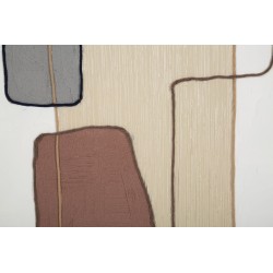 Cuadro mural hecho a mano – Modelo B – 80x100 cm – Auténtica obra de arte bohemia chic