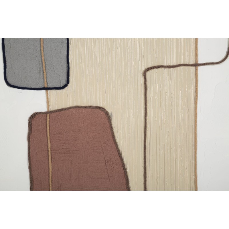 Cuadro mural hecho a mano – Modelo B – 80x100 cm – Auténtica obra de arte bohemia chic