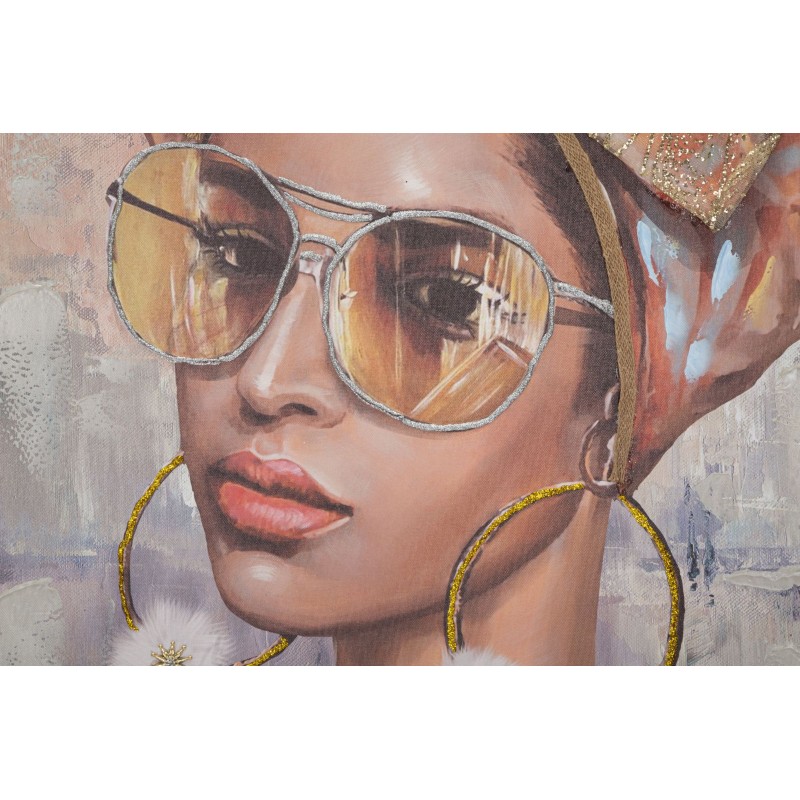 Arte mural hecho a mano Jennifer – Modelo B – 70x100 cm – Arte mural bohemio y poético