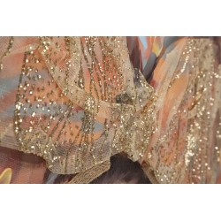 Arte mural hecho a mano Jennifer – Modelo B – 70x100 cm – Arte mural bohemio y poético