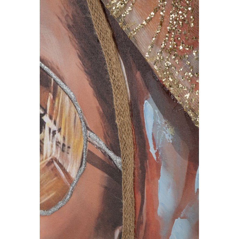 Arte mural hecho a mano Jennifer – Modelo B – 70x100 cm – Arte mural bohemio y poético