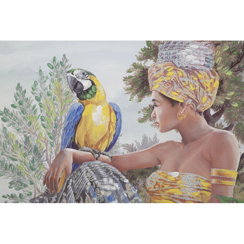 Arte mural original hecho a mano por Kenda – 120x90 cm – Arte contemporáneo bohemio y texturizado