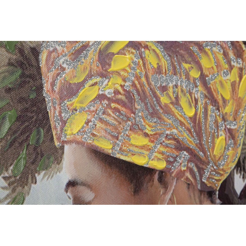 Arte mural original hecho a mano por Kenda – 120x90 cm – Arte contemporáneo bohemio y texturizado