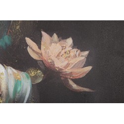 Arte mural de Buda hecho a mano – Modelo A – 100x100 cm – Formato espiritual bohemio grande