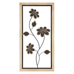 Panel de pared Girish de hierro y madera – Modelo B – 30x60 cm – Decoración bohemia natural equilibrada