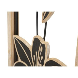 Panel de pared Koman de hierro y madera – Modelo B – 26x60 cm – Combinación de materiales de estilo bohemio chic