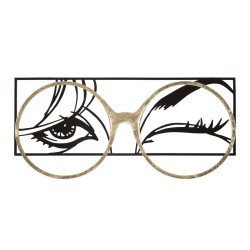 Panel de luz de pared de hierro – 89x41 cm – Diseño glamuroso, brillante y moderno