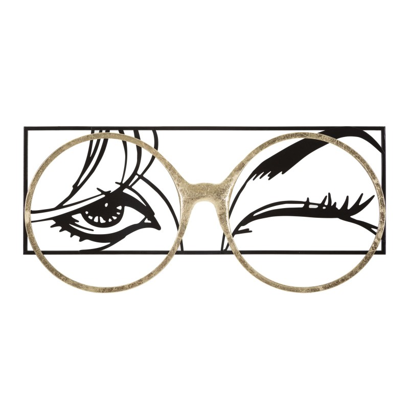 Panel de luz de pared de hierro – 89x41 cm – Diseño glamuroso, brillante y moderno