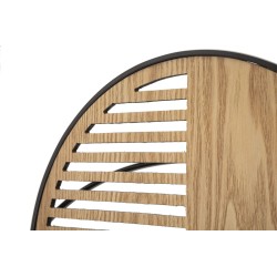 Panel de pared de hierro con aspecto de madera: un toque bohemio chic reinventado (134 x 4 x 69,2 cm)