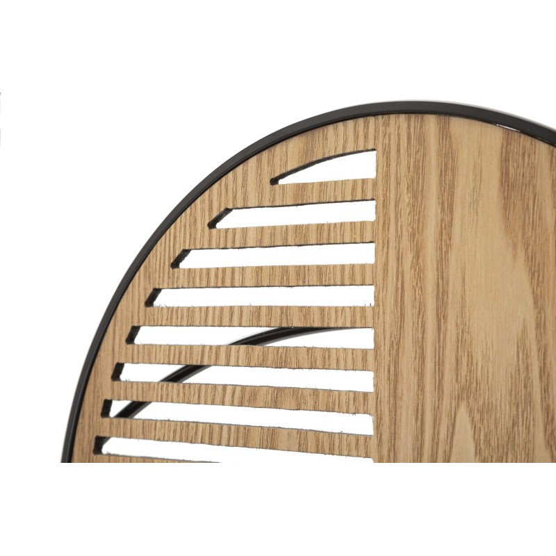 Panel de pared de hierro con aspecto de madera: un toque bohemio chic reinventado (134 x 4 x 69,2 cm)