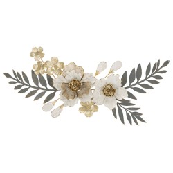 Panel mural de hierro gris – Sencillez moderna y brillo metálico (90,2 x 7,6 x 41,9 cm)