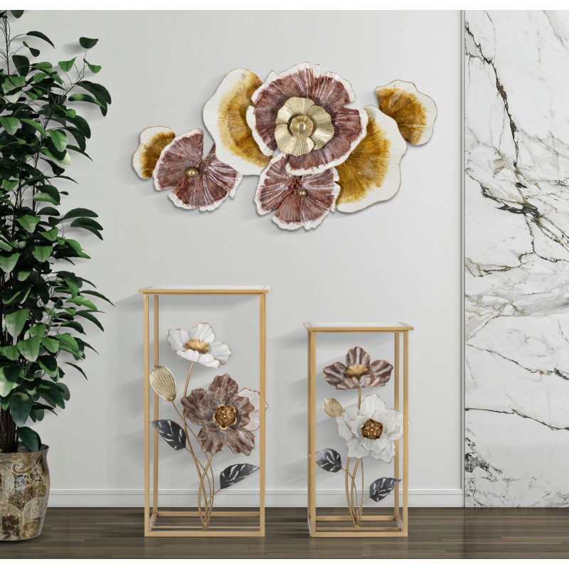 Panel de pared de hierro CLOW – Una escultura de pared excepcional (92,1 x 8,3 x 51,4 cm)