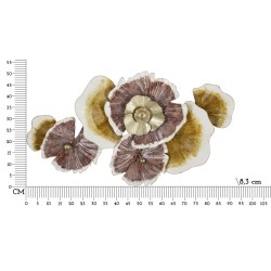 Panel de pared de hierro CLOW – Una escultura de pared excepcional (92,1 x 8,3 x 51,4 cm)