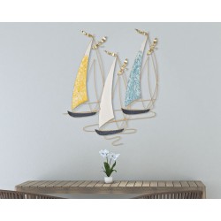 Panel mural de color VELA – Explosión de tonos y elegancia (78,7 x 3,8 x 97,8 cm)