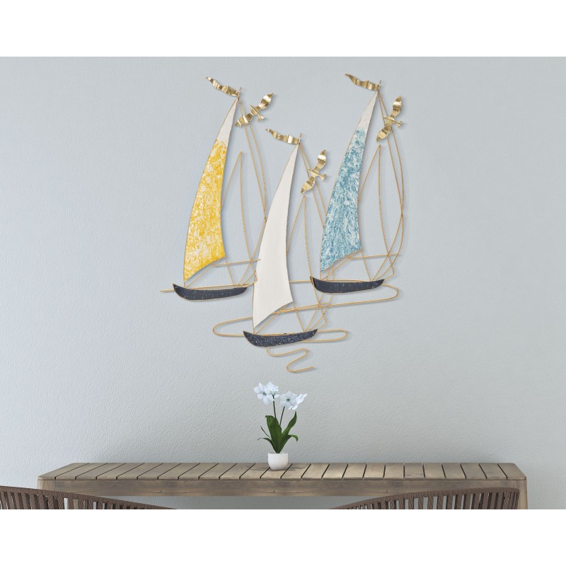 Panel mural de color VELA – Explosión de tonos y elegancia (78,7 x 3,8 x 97,8 cm)