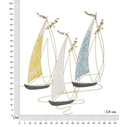 Panel mural de color VELA – Explosión de tonos y elegancia (78,7 x 3,8 x 97,8 cm)