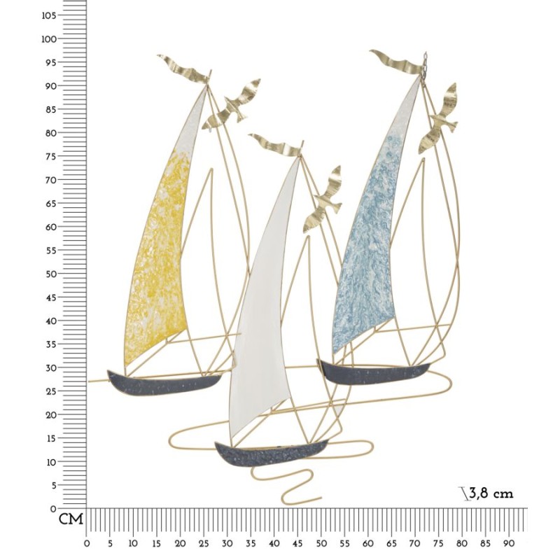 Panel mural de color VELA – Explosión de tonos y elegancia (78,7 x 3,8 x 97,8 cm)