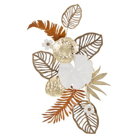 Panel mural BOUQUET – Un diseño floral metálico (50,8 x 7 x 87 cm)