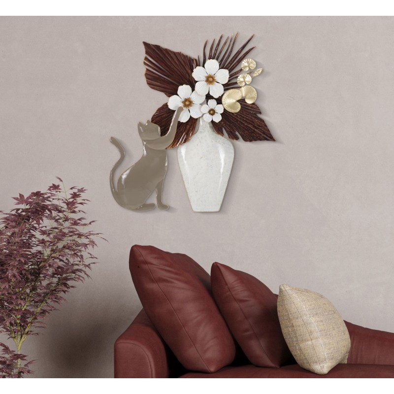 Panel mural con motivo de gato: la originalidad felina llega a tus paredes (54,6 x 8,9 x 59,7 cm)