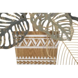 Panel mural VASO – Una obra de arte en hierro delicadamente encantadora (54 x 6,4 x 62,9 cm)