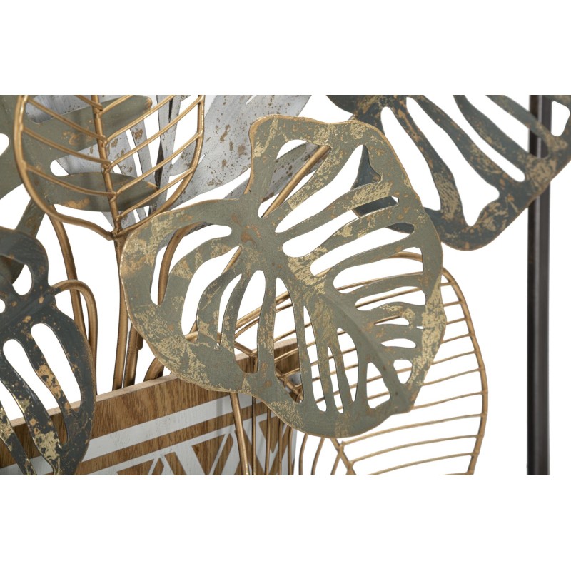 Panel mural VASO – Una obra de arte en hierro delicadamente encantadora (54 x 6,4 x 62,9 cm)