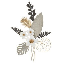 Panel mural BOUQ – Arte floral reinterpretado en metal (71 x 4 x 96,5 cm)