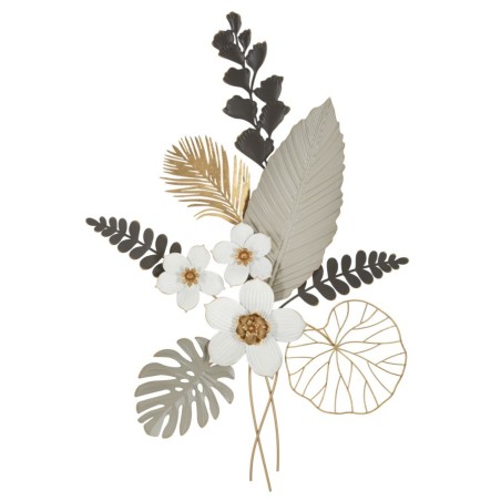 Panel mural BOUQ – Arte floral reinterpretado en metal (71 x 4 x 96,5 cm)