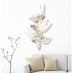 Panel mural PAS – La elegancia minimalista del hierro forjado (52,7 x 5,7 x 90,8 cm)