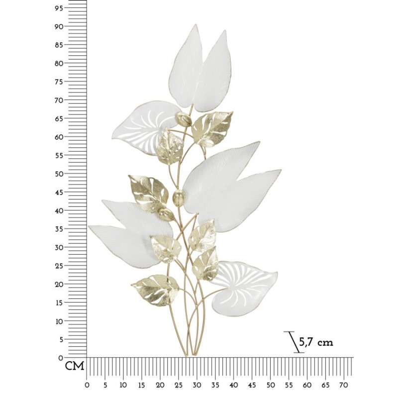 Panel mural PAS – La elegancia minimalista del hierro forjado (52,7 x 5,7 x 90,8 cm)