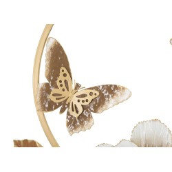 Panel mural redondo – La perfección geométrica del metal (58,4 x 5,1 x 63,5 cm)