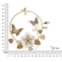 Panel mural redondo – La perfección geométrica del metal (58,4 x 5,1 x 63,5 cm)