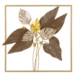 Panel de pared BROWY – Un toque de estilo industrial chic (50,2 x 5,1 x 50,2 cm)