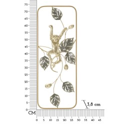 Panel mural MONKEY – Una creación exótica llena de personalidad (28,6 x 3,8 x 74,3 cm)