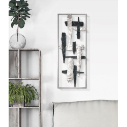 Panel mural NEW ART – Un tributo al arte moderno (28,6 x 2,5 x 74,3 cm)