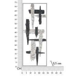 Panel mural NEW ART – Un tributo al arte moderno (28,6 x 2,5 x 74,3 cm)