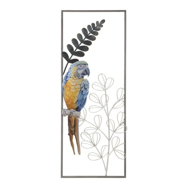 Panel de pared PARROT – Colores tropicales y brillo glamuroso (28,6 x 2,5 x 74,3 cm)