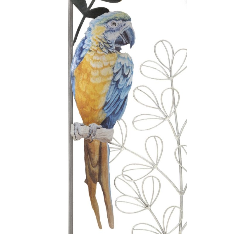 Panel de pared PARROT – Colores tropicales y brillo glamuroso (28,6 x 2,5 x 74,3 cm)