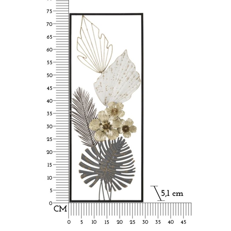 Panel de pared clásico – La elegancia atemporal del hierro (28,6 x 5,1 x 74,3 cm)